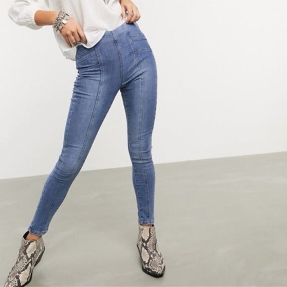 Free People “Feel Alright” high rise skinny jean